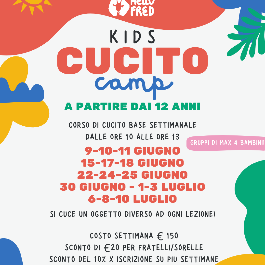 KIDS CUCITO CAMP!