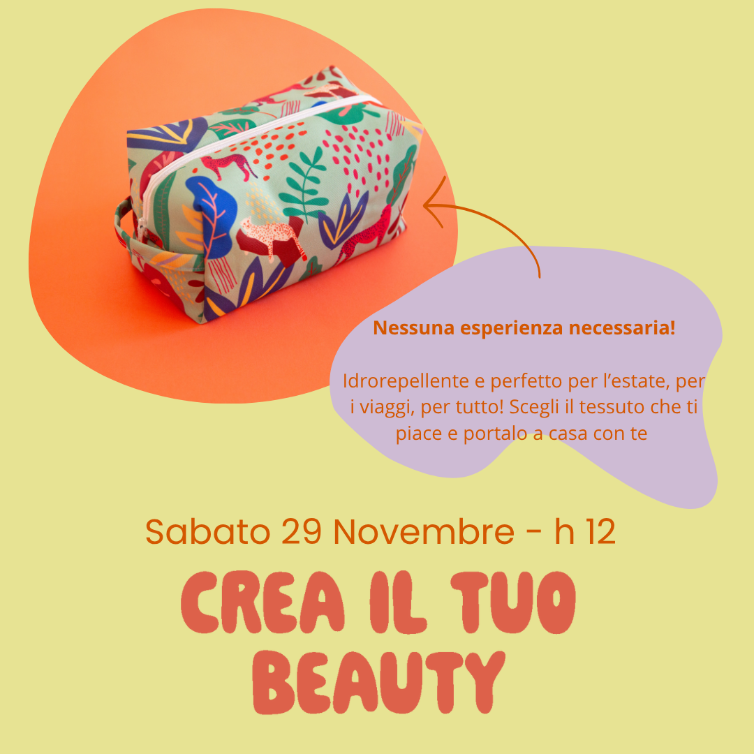 Workshop di cucito: il beauty case!